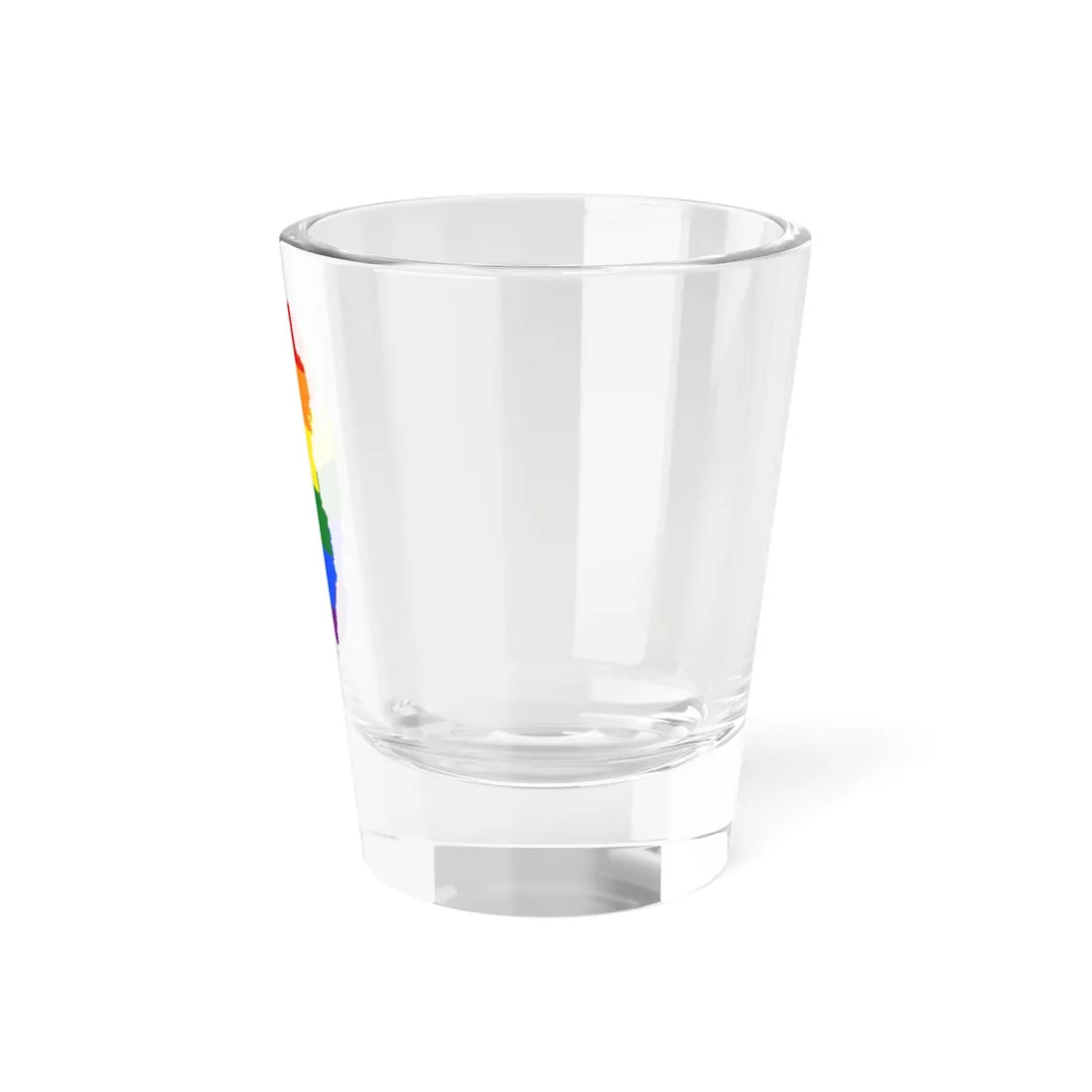 LGBT flag map of Qatar (Qatar) Shot Glass 1.5oz - Go Mug Yourself