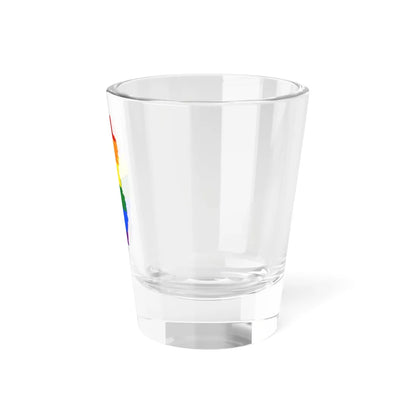 LGBT flag map of Qatar (Qatar) Shot Glass 1.5oz - Go Mug Yourself