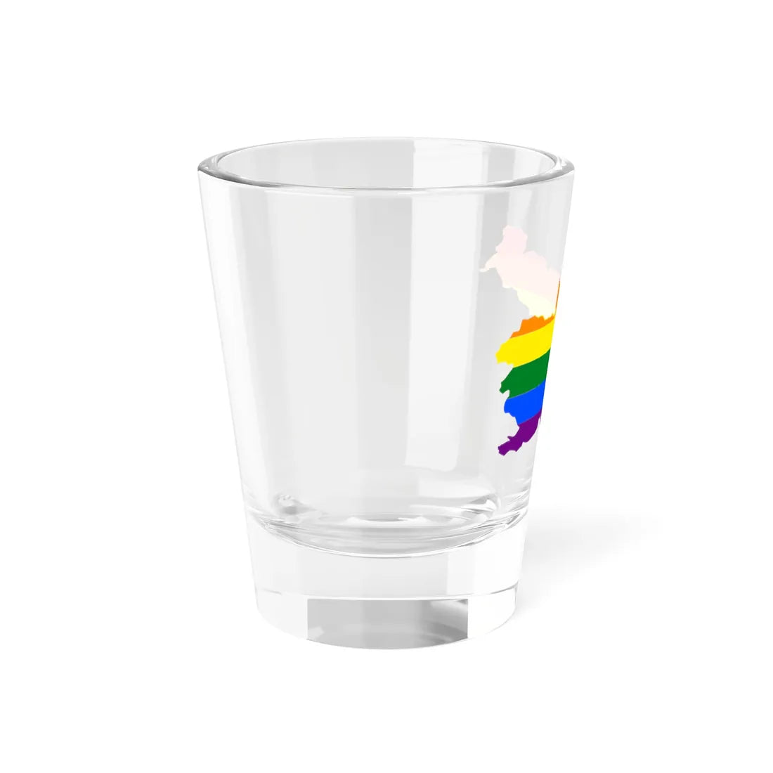 LGBT flag map of Slovenia (Slovenia) Shot Glass 1.5oz - Go Mug Yourself
