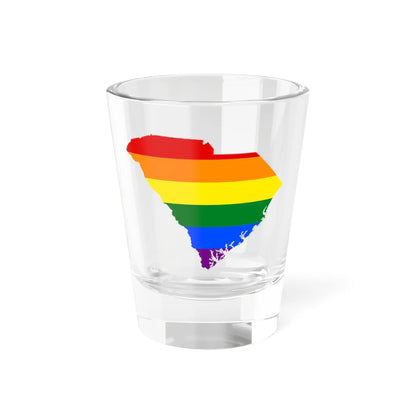 LGBT flag map of South Carolina (United States) Shot Glass 1.5oz 1.5oz - Go Mug Yourself