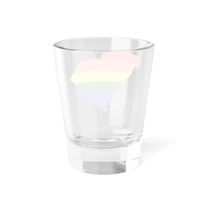 LGBT flag map of South Carolina (United States) Shot Glass 1.5oz - Go Mug Yourself