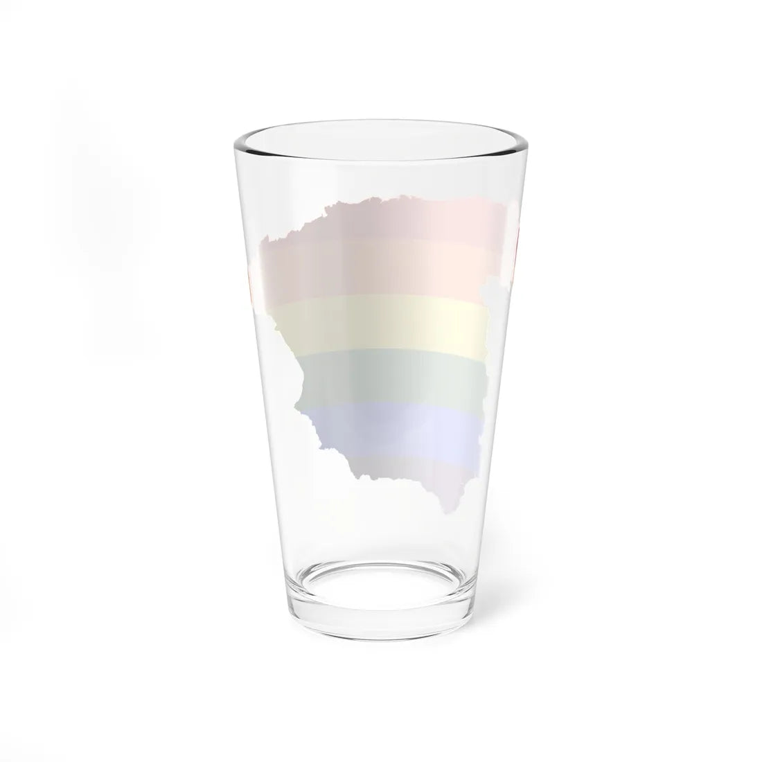 LGBT flag map of Spain (Spain) Pint Glass 16oz - Go Mug Yourself