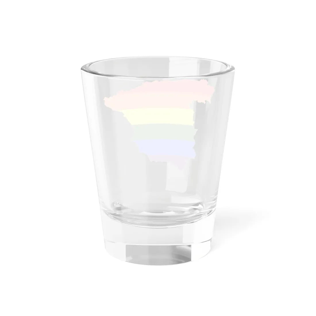 LGBT flag map of Spain (Spain) Shot Glass 1.5oz - Go Mug Yourself