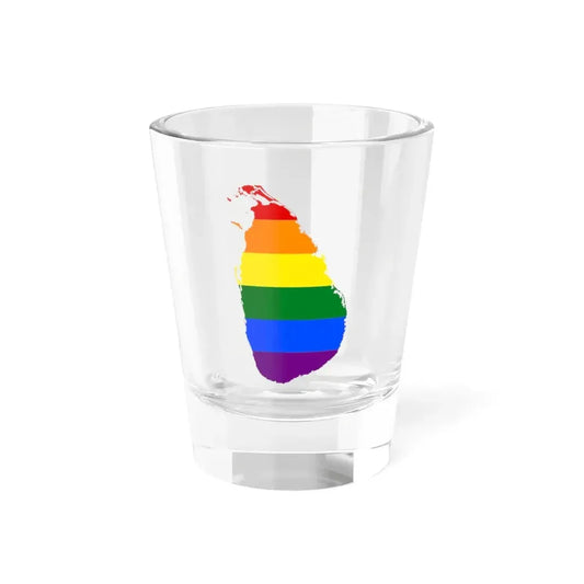 LGBT flag map of Sri Lanka (Sri Lanka) Shot Glass 1.5oz 1.5oz - Go Mug Yourself