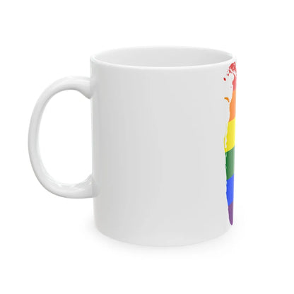 LGBT flag map of Sri Lanka (Sri Lanka) White Coffee Mug - Go Mug Yourself