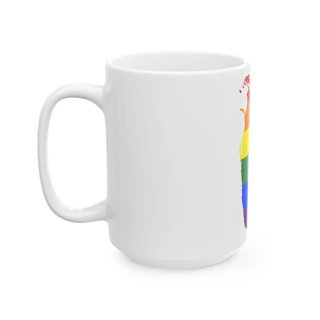 LGBT flag map of Sri Lanka (Sri Lanka) White Coffee Mug - Go Mug Yourself