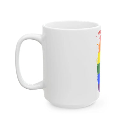 LGBT flag map of Sri Lanka (Sri Lanka) White Coffee Mug - Go Mug Yourself