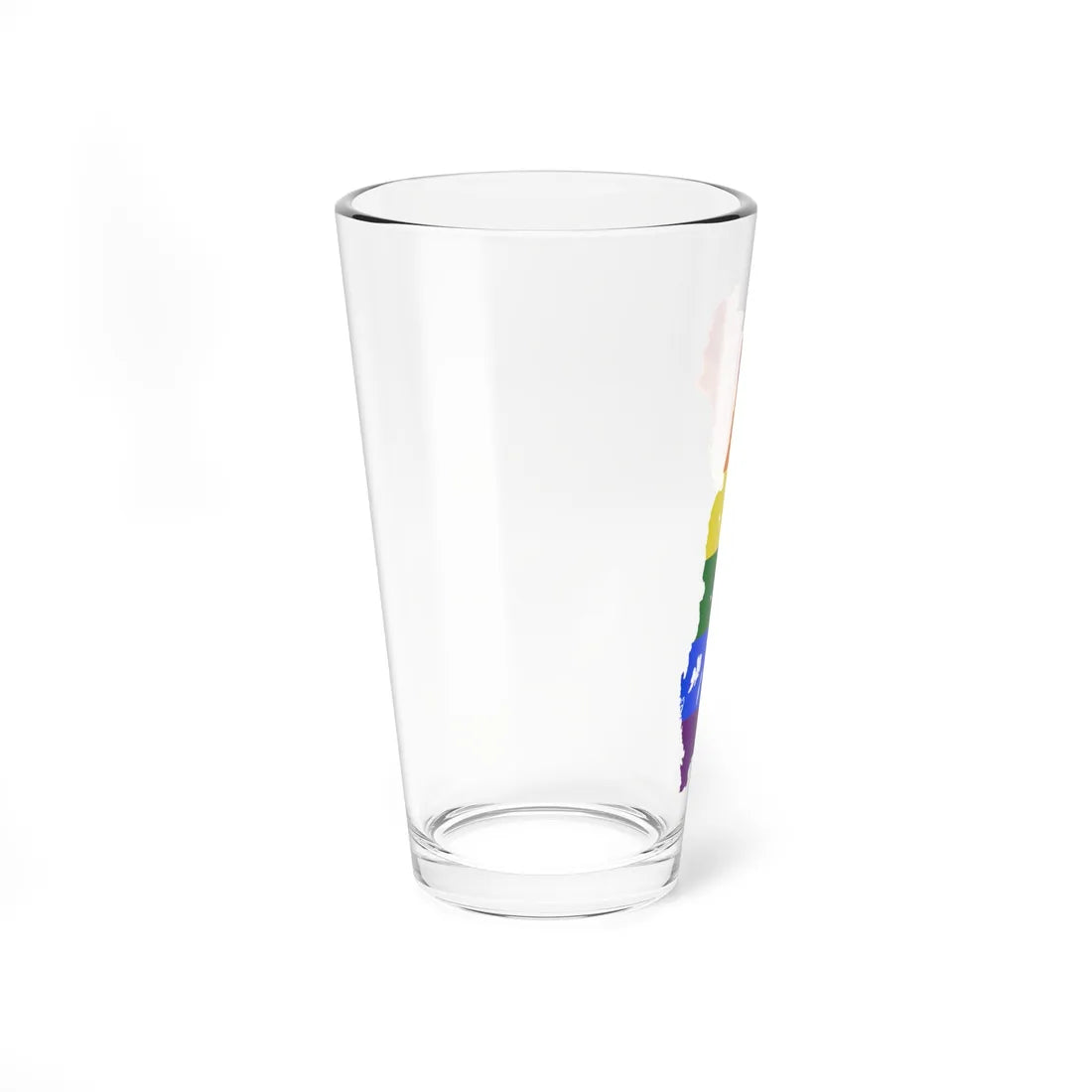 LGBT flag map of Sweden (Sweden) Pint Glass 16oz - Go Mug Yourself