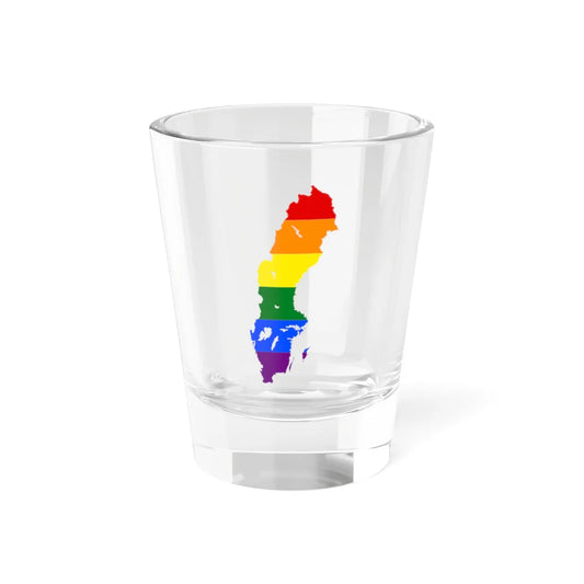 LGBT flag map of Sweden (Sweden) Shot Glass 1.5oz 1.5oz - Go Mug Yourself
