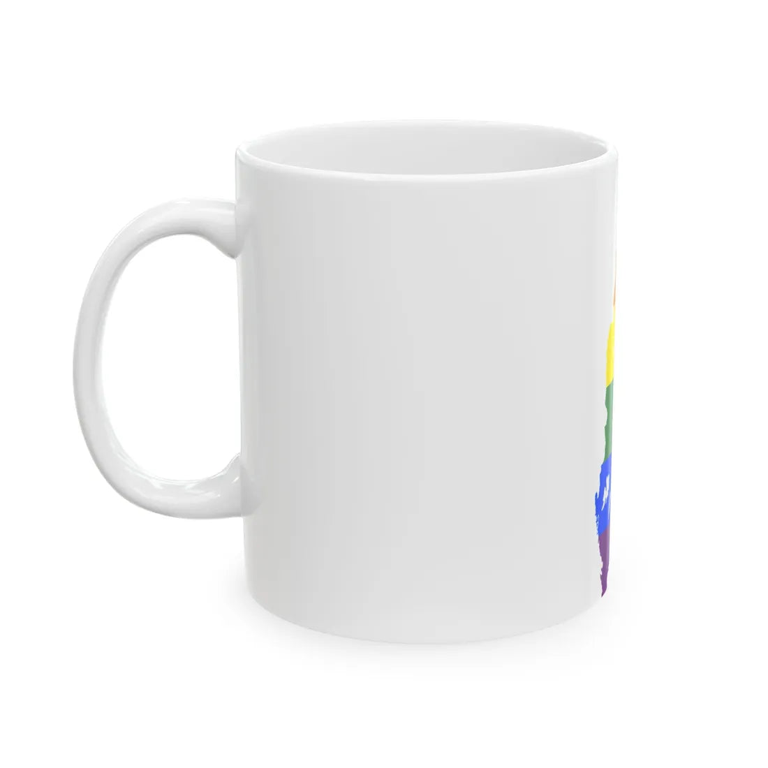 LGBT flag map of Sweden (Sweden) White Coffee Mug - Go Mug Yourself