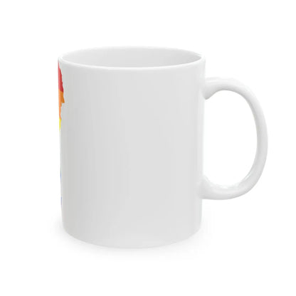 LGBT flag map of Sweden (Sweden) White Coffee Mug - Go Mug Yourself