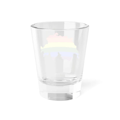 LGBT flag map of Switzerland (Switzerland) Shot Glass 1.5oz - Go Mug Yourself