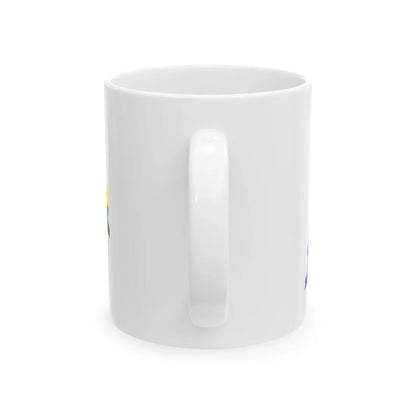 LGBT flag map of Switzerland (Switzerland) White Coffee Mug - Go Mug Yourself