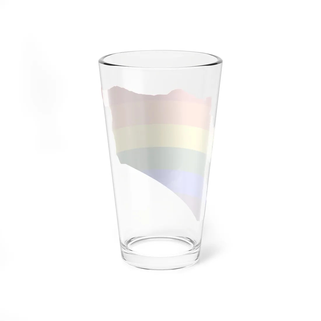 LGBT flag map of Syria (Syria) Pint Glass 16oz - Go Mug Yourself