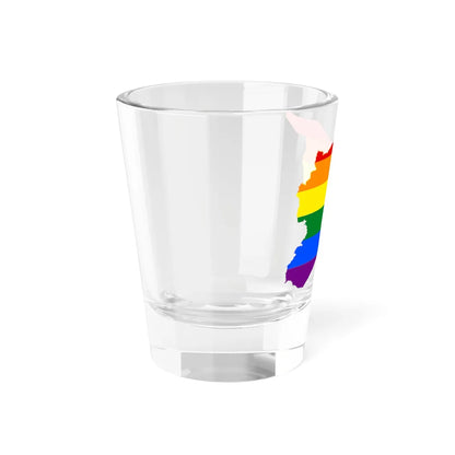 LGBT flag map of Syria (Syria) Shot Glass 1.5oz - Go Mug Yourself