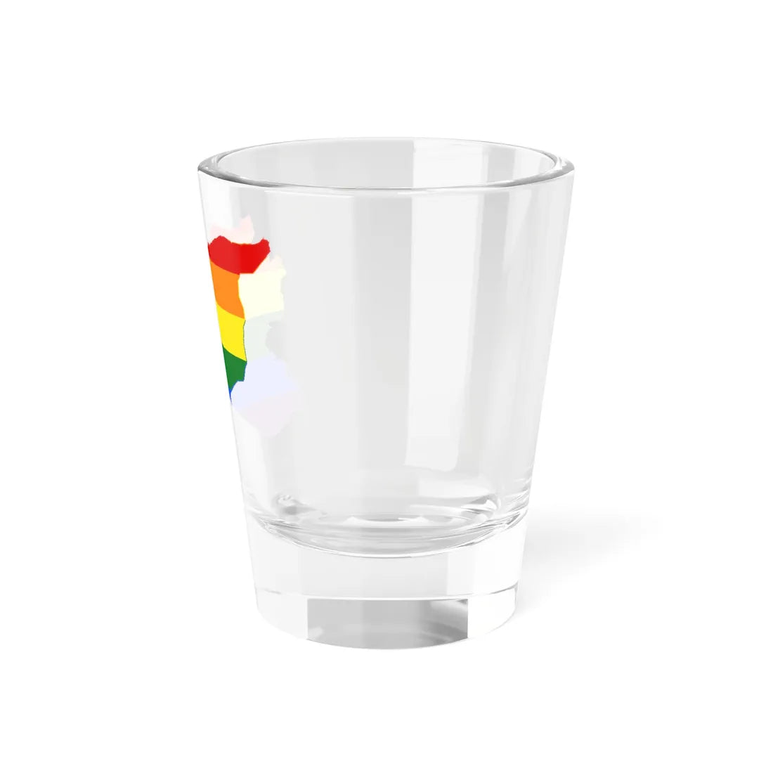 LGBT flag map of Syria (Syria) Shot Glass 1.5oz - Go Mug Yourself