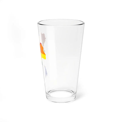LGBT flag map of Thailand (Thailand) Pint Glass 16oz - Go Mug Yourself
