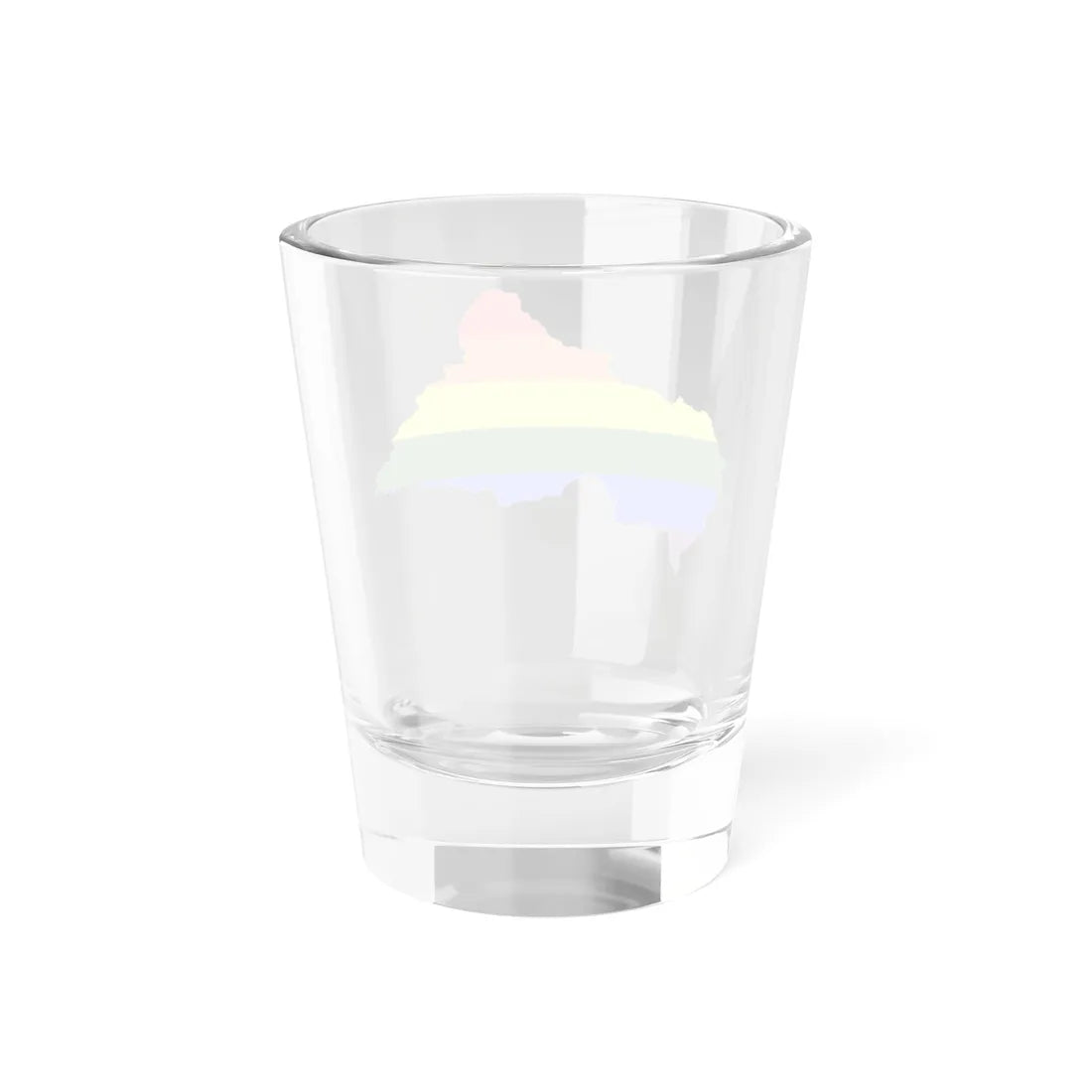 LGBT flag map of the Central African Republic (Central African Republic) Shot Glass 1.5oz - Go Mug Yourself
