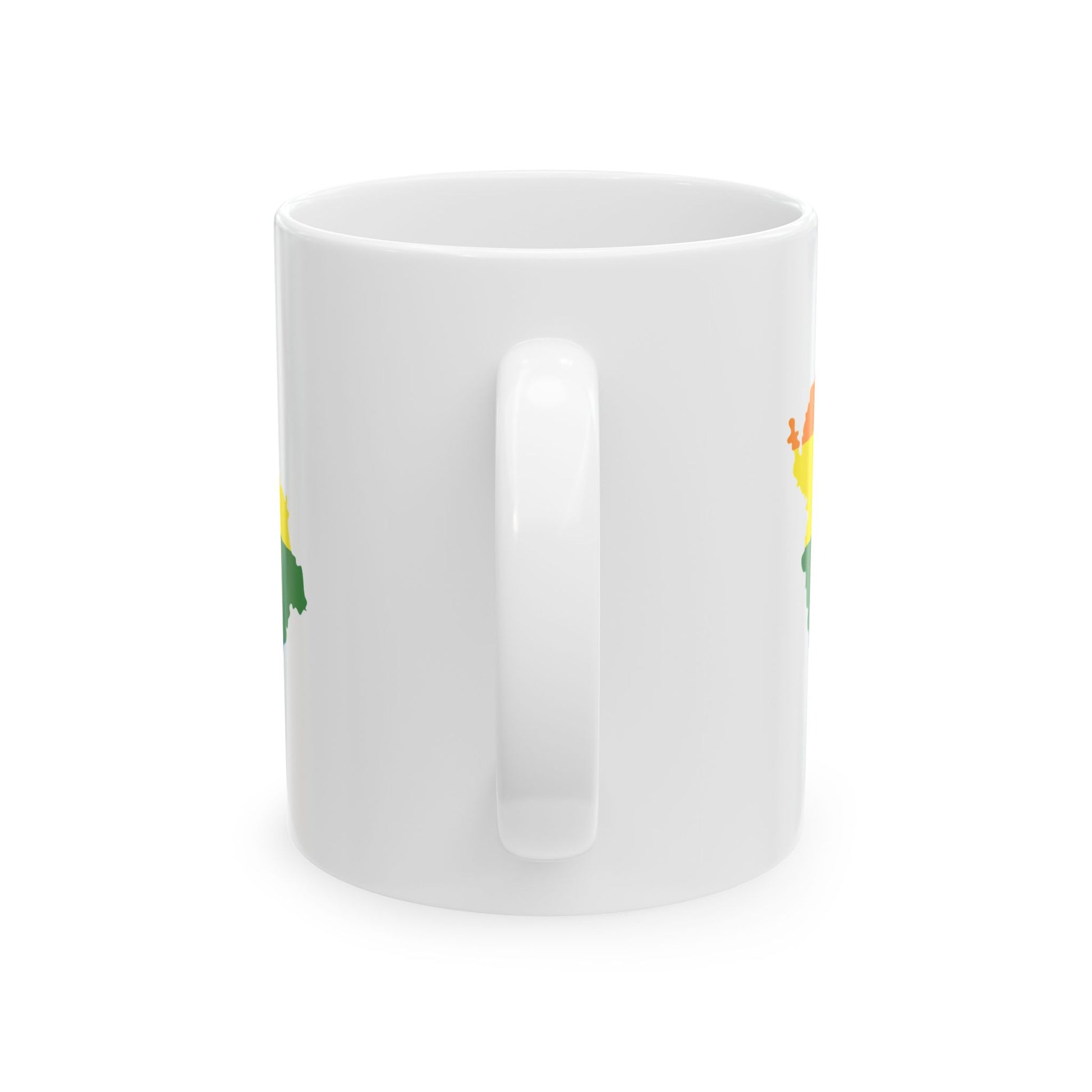 LGBT flag map of the Czech Republic (Czech Republic) White Coffee Mug-Go Mug Yourself