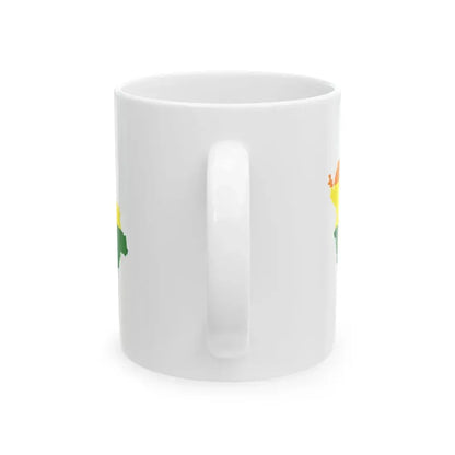 LGBT flag map of the Czech Republic (Czech Republic) White Coffee Mug - Go Mug Yourself