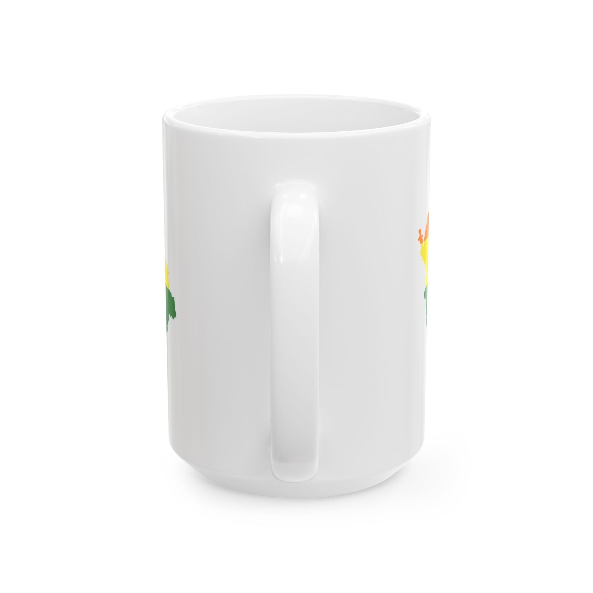 LGBT flag map of the Czech Republic (Czech Republic) White Coffee Mug-Go Mug Yourself