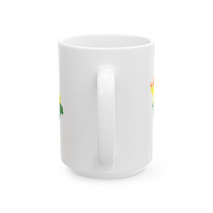 LGBT flag map of the Czech Republic (Czech Republic) White Coffee Mug-Go Mug Yourself
