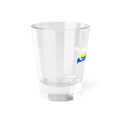 LGBT flag map of The Gambia (Gambia) Shot Glass 1.5oz - Go Mug Yourself