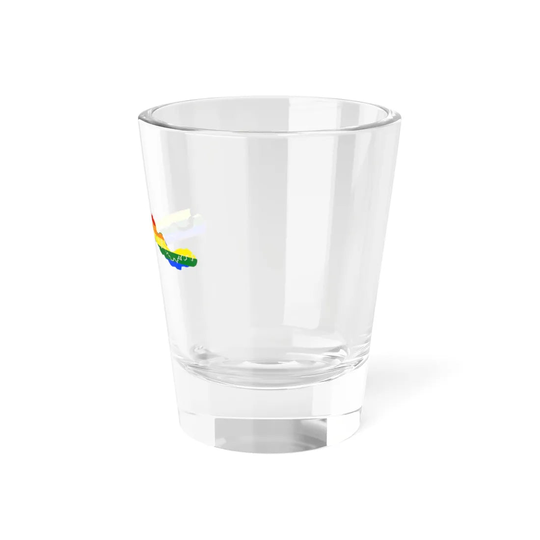 LGBT flag map of The Gambia (Gambia) Shot Glass 1.5oz - Go Mug Yourself