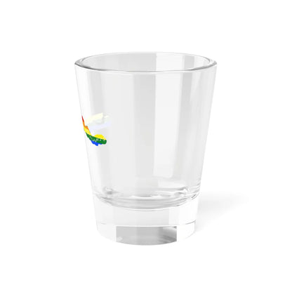 LGBT flag map of The Gambia (Gambia) Shot Glass 1.5oz - Go Mug Yourself