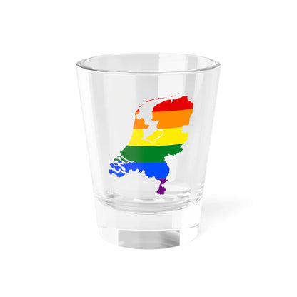 LGBT flag map of the Netherlands (Netherlands) Shot Glass 1.5oz 1.5oz - Go Mug Yourself