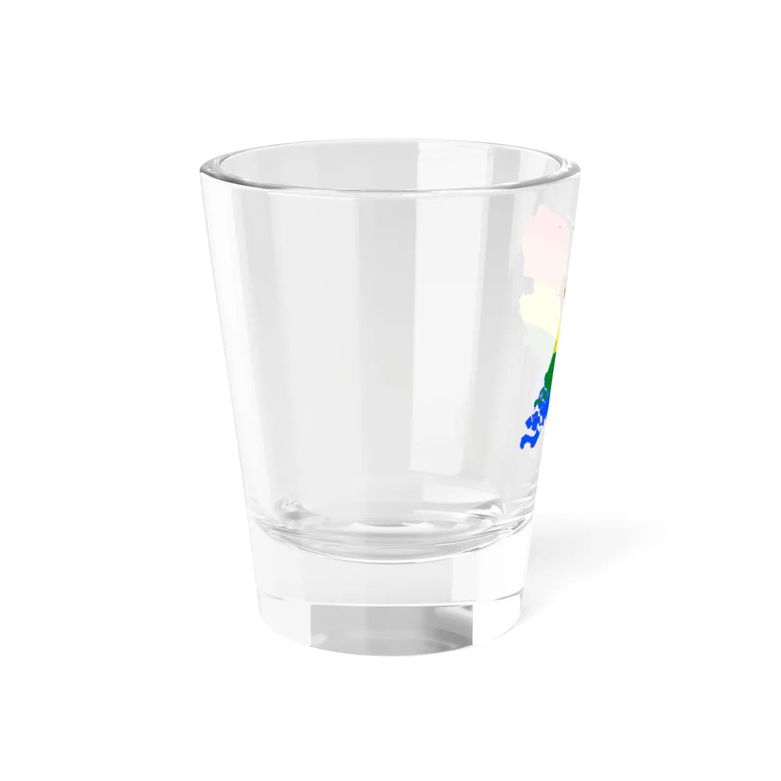 LGBT flag map of the Netherlands (Netherlands) Shot Glass 1.5oz - Go Mug Yourself