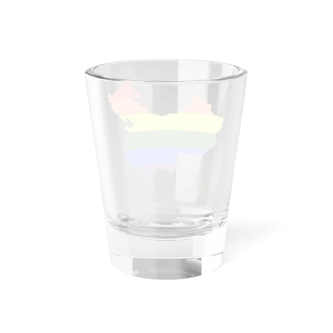 LGBT flag map of the Peoples Republic of China (China) Shot Glass 1.5oz - Go Mug Yourself