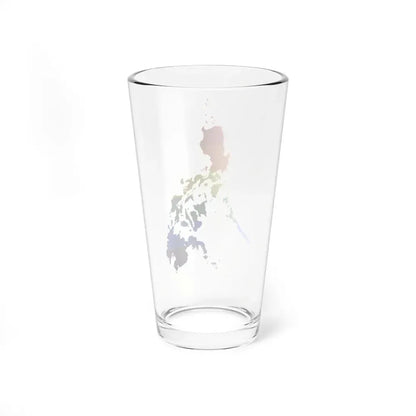 LGBT flag map of the Philippines (Philippines) Pint Glass 16oz - Go Mug Yourself