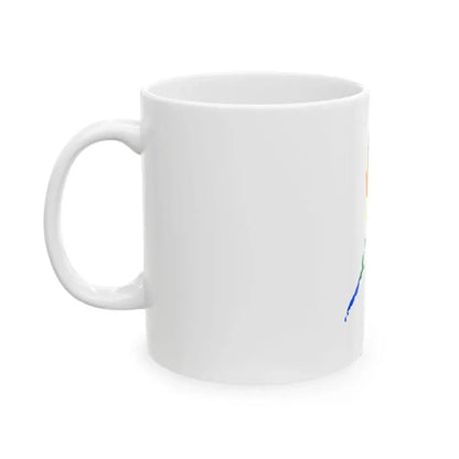 LGBT flag map of the Philippines (Philippines) White Coffee Mug - Go Mug Yourself