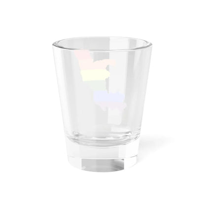 LGBT flag map of the Republic of the Congo (Congo) Shot Glass 1.5oz - Go Mug Yourself