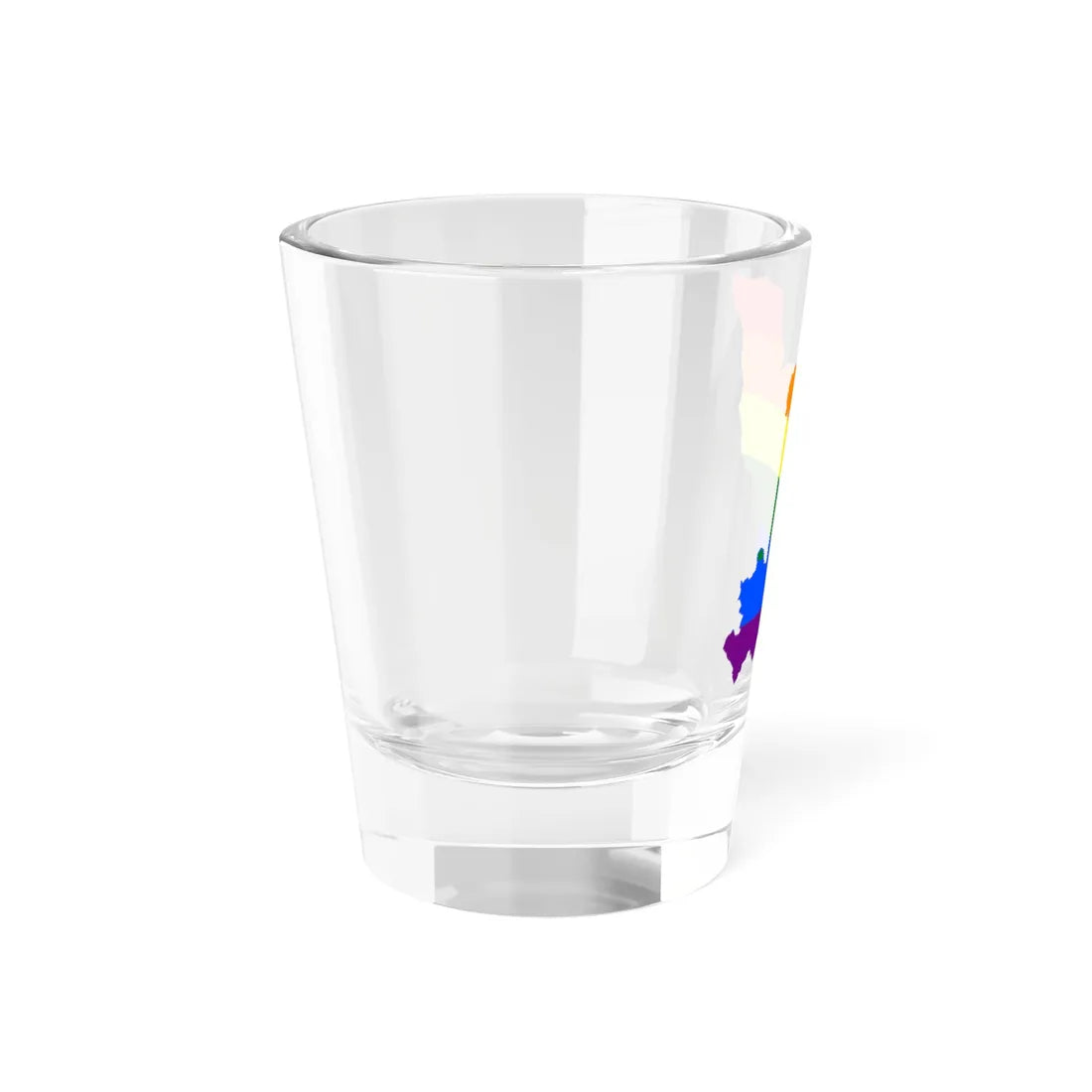 LGBT flag map of the Republic of the Congo (Congo) Shot Glass 1.5oz - Go Mug Yourself