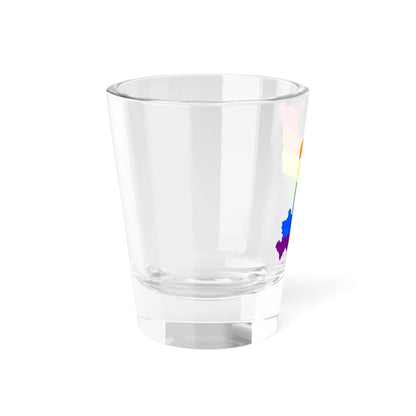 LGBT flag map of the Republic of the Congo (Congo) Shot Glass 1.5oz - Go Mug Yourself