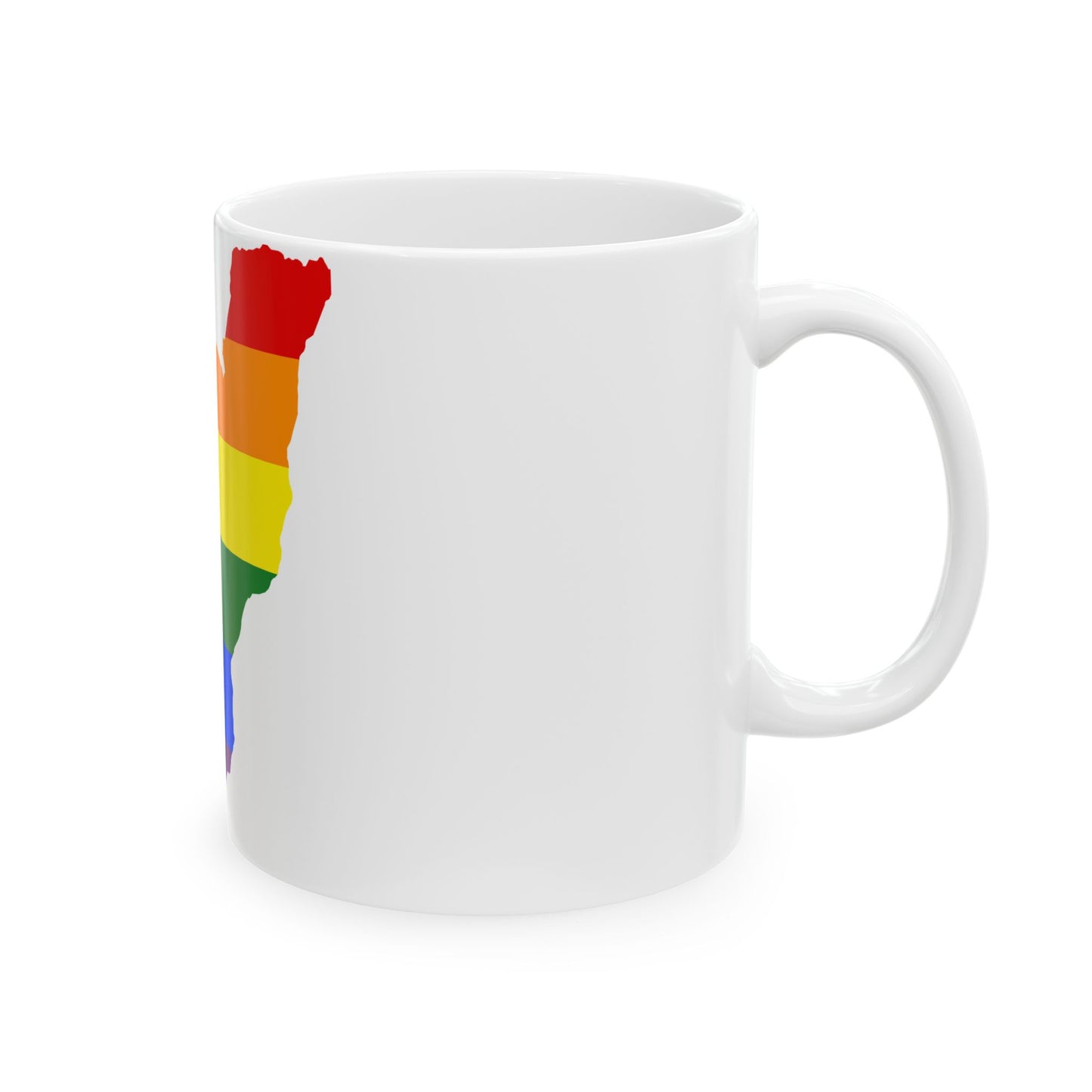 LGBT flag map of the Republic of the Congo (Congo) White Coffee Mug-Go Mug Yourself