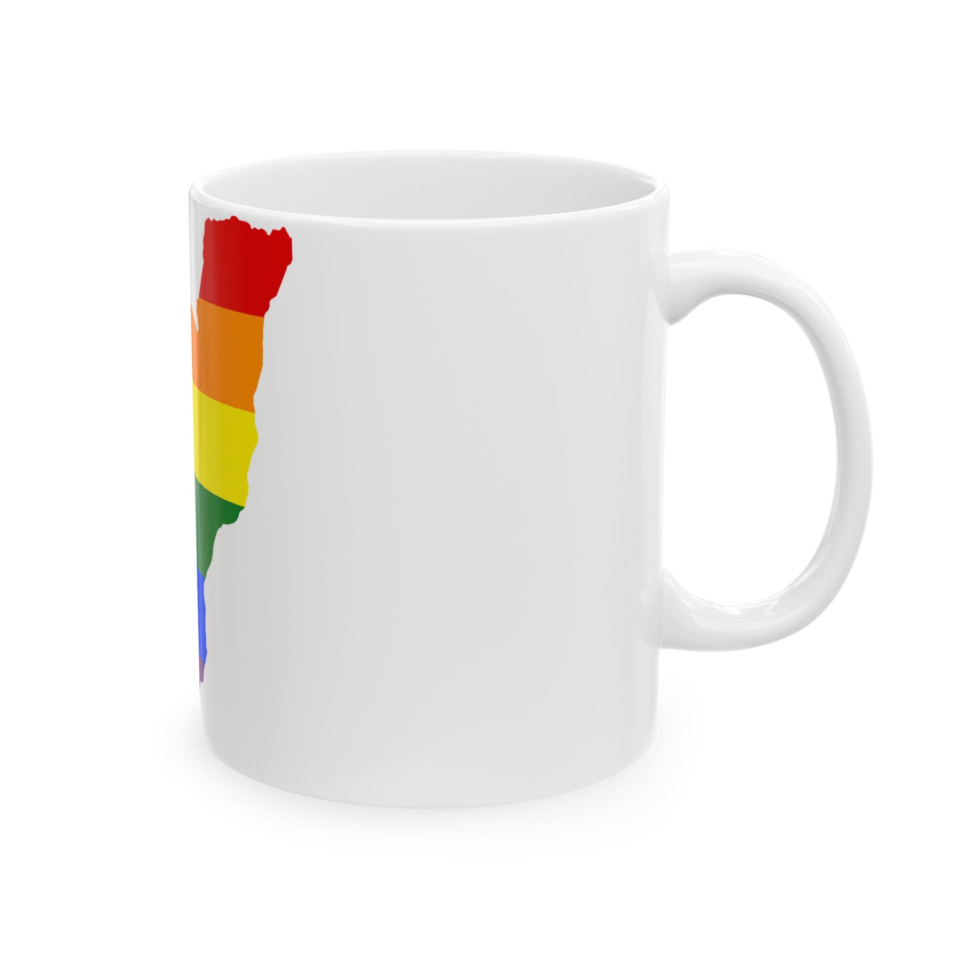 LGBT flag map of the Republic of the Congo (Congo) White Coffee Mug-Go Mug Yourself