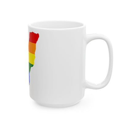 LGBT flag map of the Republic of the Congo (Congo) White Coffee Mug-Go Mug Yourself