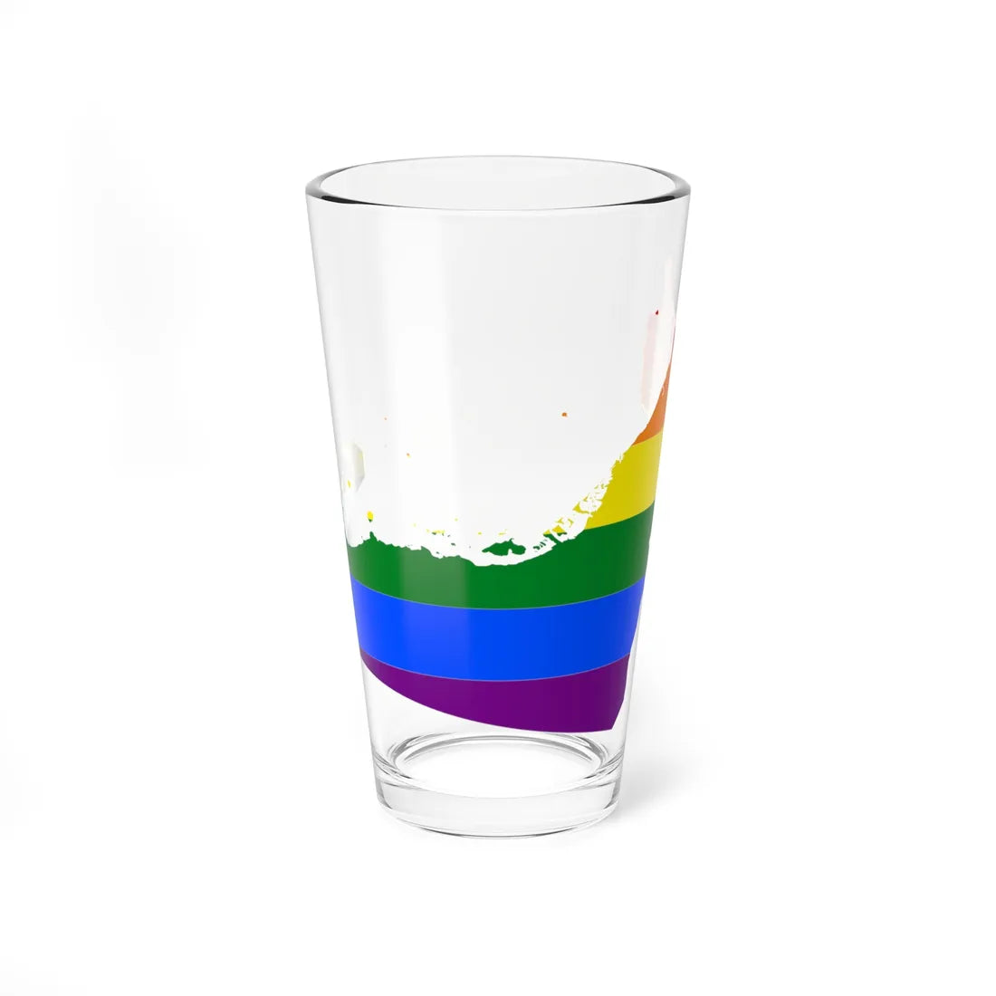 LGBT flag map of the United Arab Emirates (United Arab Emirates) Pint Glass 16oz 16oz - Go Mug Yourself