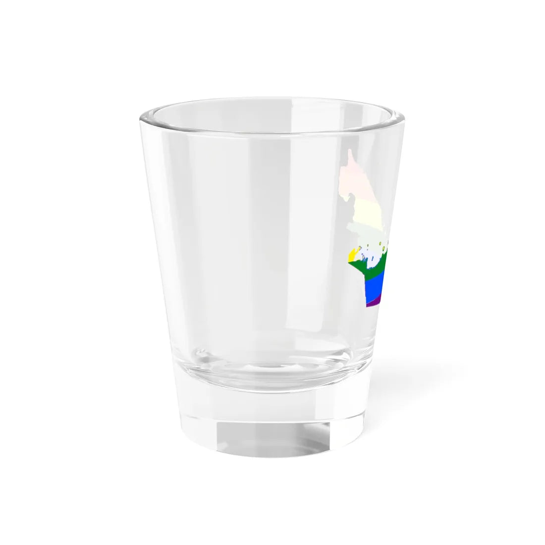 LGBT flag map of the United Arab Emirates (United Arab Emirates) Shot Glass 1.5oz - Go Mug Yourself