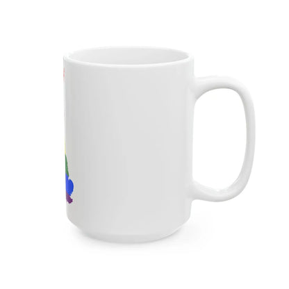 LGBT flag map of the United Kingdom (United Kingdom) White Coffee Mug - Go Mug Yourself
