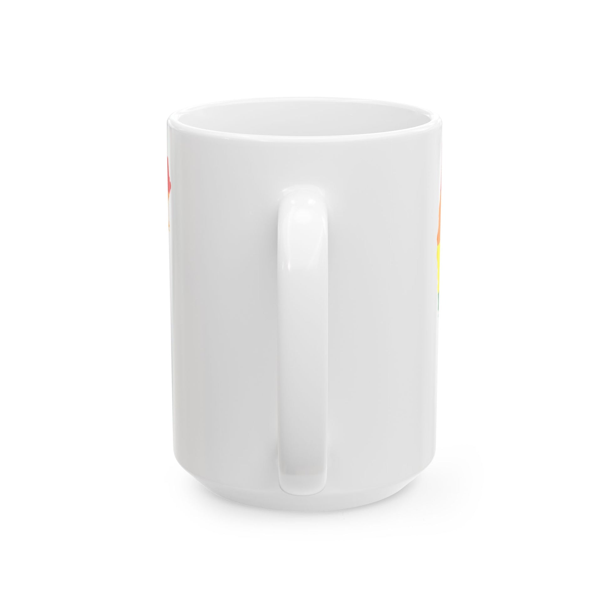 LGBT flag map of the United States of America (United States) White Coffee Mug-Go Mug Yourself