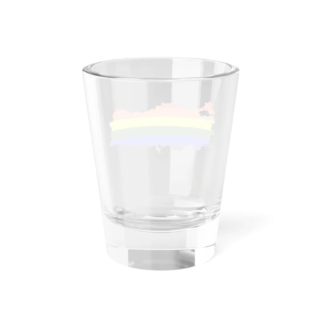 LGBT flag map of Turkey (Turkey) Shot Glass 1.5oz - Go Mug Yourself