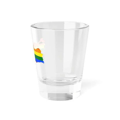 LGBT flag map of Turkey (Turkey) Shot Glass 1.5oz - Go Mug Yourself