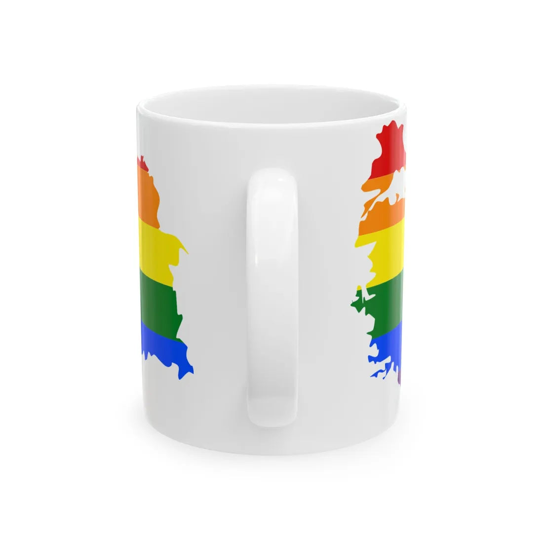 LGBT flag map of Turkey (Turkey) White Coffee Mug - Go Mug Yourself