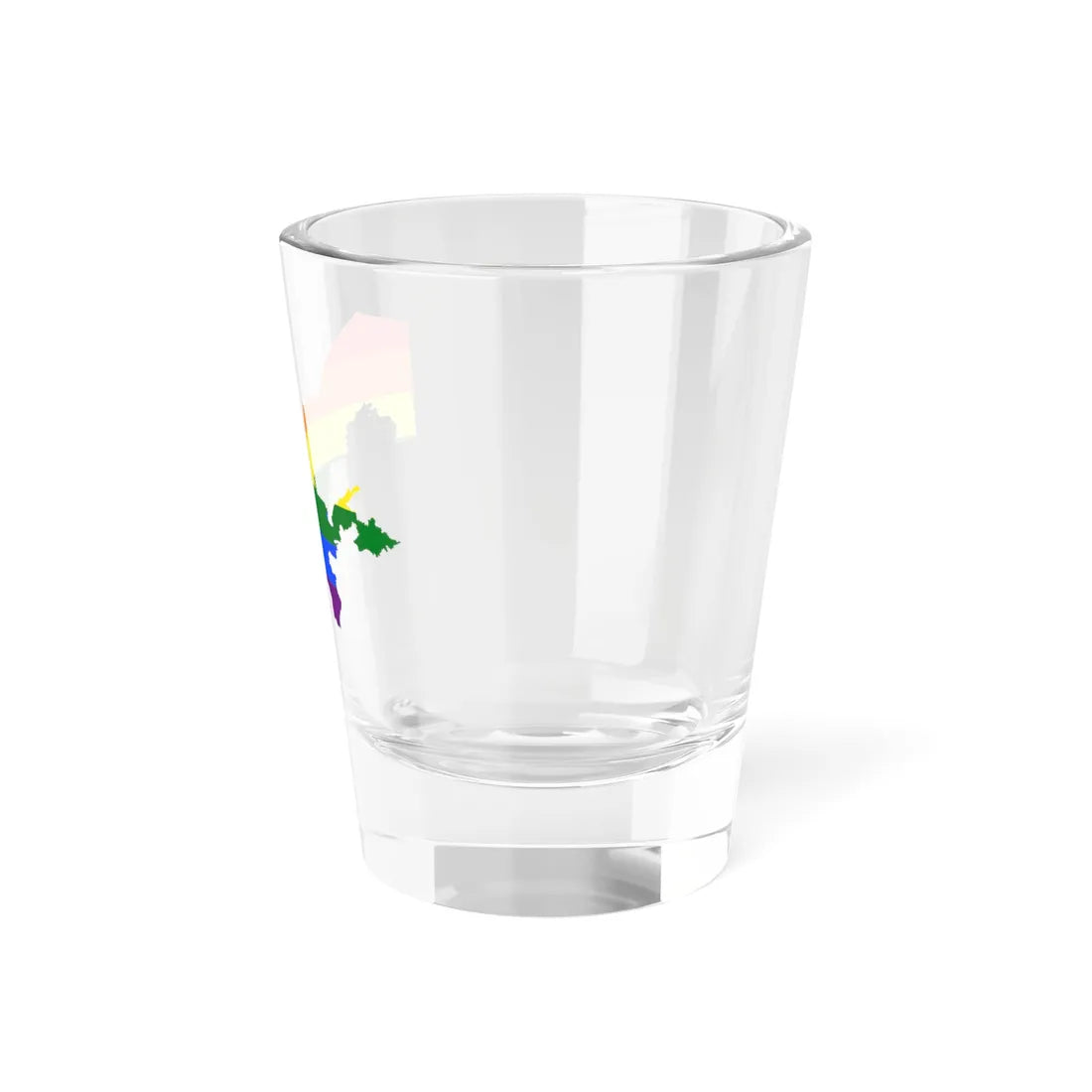 LGBT flag map of Uzbekistan (Uzbekistan) Shot Glass 1.5oz - Go Mug Yourself