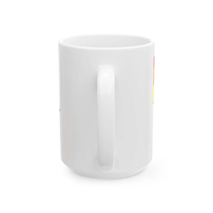 LGBT flag map of Uzbekistan (Uzbekistan) White Coffee Mug - Go Mug Yourself
