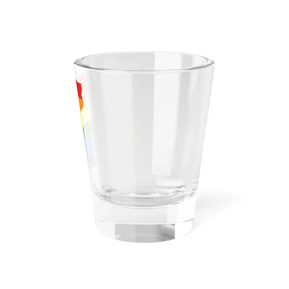 LGBT flag map of Vermont (United States) Shot Glass 1.5oz - Go Mug Yourself
